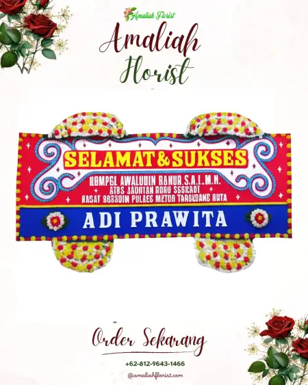 Papan Bunga Ucapan Selamat Rejotangan